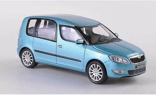 Skoda Roomster Facelift 1/43 Abrex blau 2010 modellautos