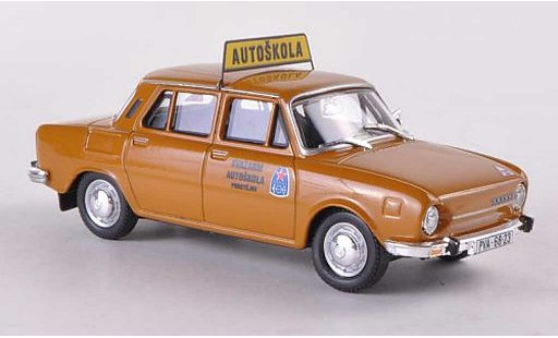 Skoda 110 Autoskola 1/43 Abrex L Svazarm Prostejov braun modellautos