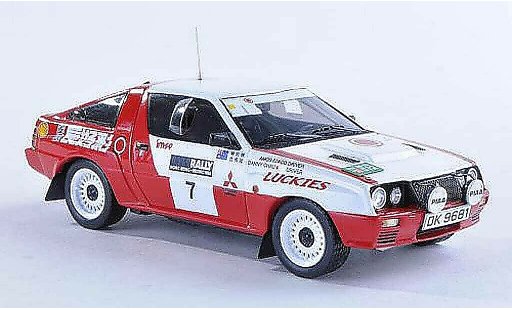 Mitsubishi Starion Base 1/43 Reve Collection 4WD No.7 Lucky Strike Hong Kong-Beijing Rally 1986 D.S.Chau/A.Iu modellautos