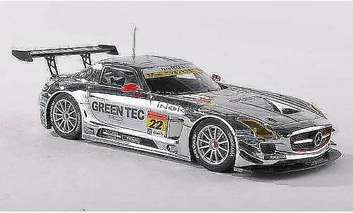 Mercedes SLS GT3 1/43 Ebbro AMG No.22 Green Tec Super GT300 2013 Hisashi Wada/Masaki Jounai modellautos