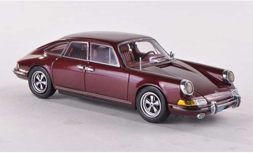 Porsche 911 T 1/43 Matrix Troutman & Barnes 4-Door Sedan rot 1972 modellautos