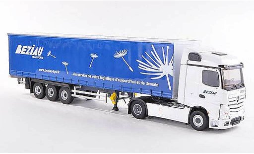 Mercedes Actros Streamspace 1/43 Eligor 2 Beziau Transports Gardinenplanen-SZ modellautos