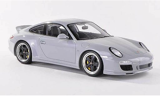Porsche 911 S 1/18 Spark Carrera Sport Classic grau mit grauen Streifen modellautos