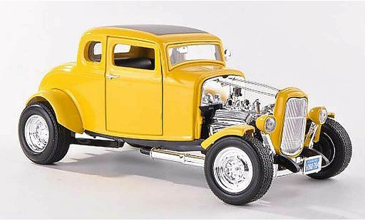 Ford 1932 Hot Rod 1/18 Motormax gelb modellautos