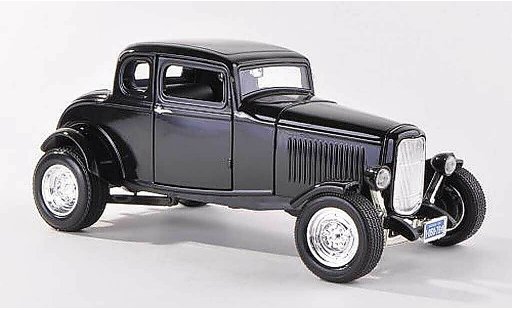 Ford 1932 Five Window Coupe 1/18 Motormax schwarz modellautos