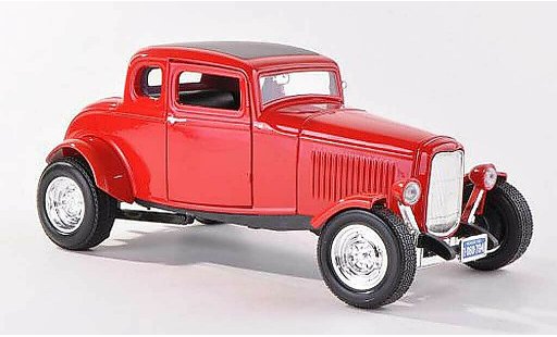 Ford 1932 Five Window Coupe 1/18 Motormax rot modellautos