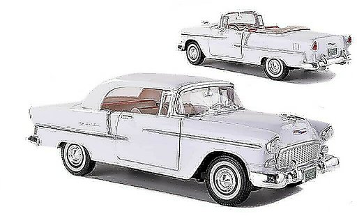 Chevrolet Bel Air Convertible 1/18 Motormax 1955 Cabrio weiss modellautos