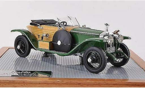 Rolls Royce Schapiro Base 1/43 Ilario Schebera Boat-Tail Skiff vert/optique de bois 1914 modellautos