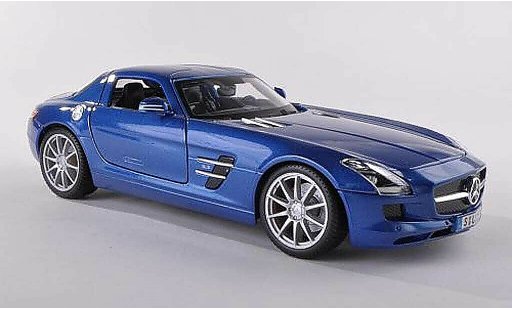Mercedes SLS Coupe 1/43 Maisto AMG (C197) blau modellautos