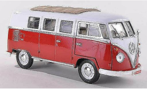 Volkswagen T1 B 1/43 Motor City Classics Samba Coca-Cola rot/weiss 1962 modellautos