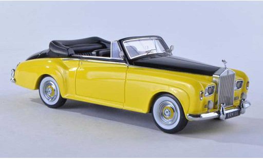 Rolls Royce Silver Cloud DHC 1/43 Matrix III Mulliner gelb/schwarz RHD modellautos