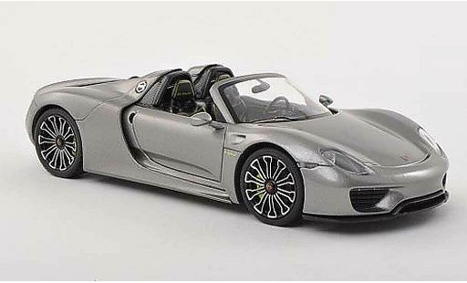 Porsche 918 2013 1/43 Minichamps Spyder grau exposition internationale d' automobile modellautos
