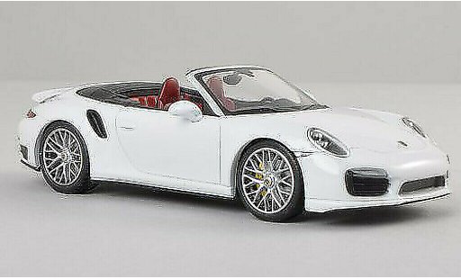 Porsche 911 Turbo S 1/43 Minichamps cabriolet weiss 2013 modellautos
