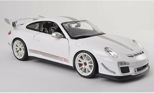 Porsche 911 GT3 RS 1/18 Burago 2011 4.0 weiss/grau modellautos