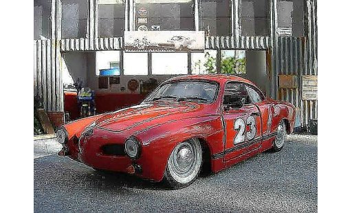 Volkswagen Karmann Ghia Base 1/18 Solido ghia rot modellautos