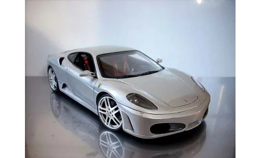 Ferrari F430 Coupe 1/18 Hot Wheels grau modellautos