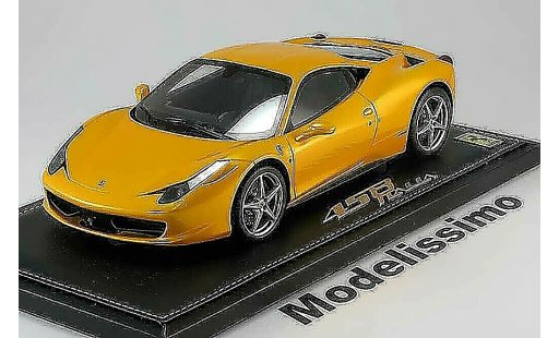 Ferrari 458 Italia 1/18 BBR Models 2009 gelb metallis modellautos
