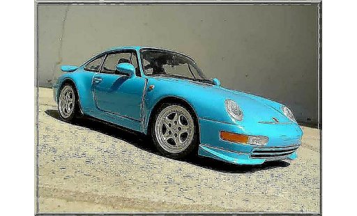 Porsche 911 RS 1/18 Ut Models Carrera blau modellautos