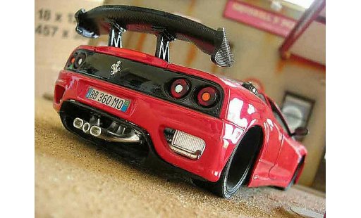 Ferrari 360 Modena 1/18 Burago coupe rot modellautos
