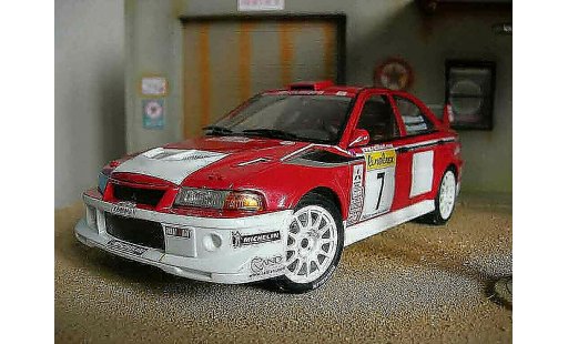 Mitsubishi Lancer Evolution VI 1/18 Autoart WRC 2001 Makinen Monte Carlo rot modellautos