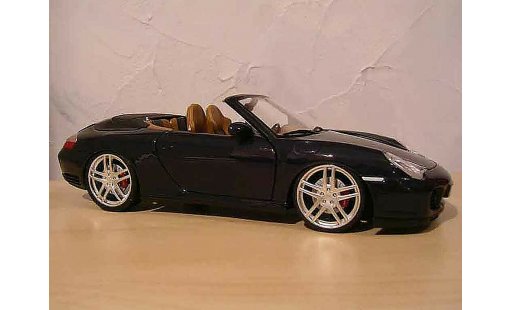 Porsche 911 Cabriolet 1/18 Maisto Cabrio schwarz jantes f430 modellautos