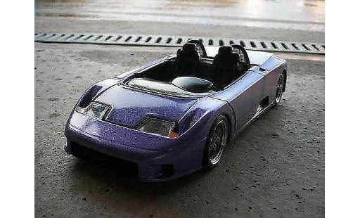 Bugatti EB110 barquette 1/18 Burago blau modellautos