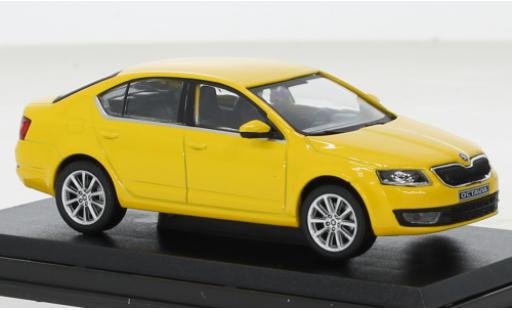 Skoda Octavia 1/43 Abrex III gelb Taxi 2012 modellautos