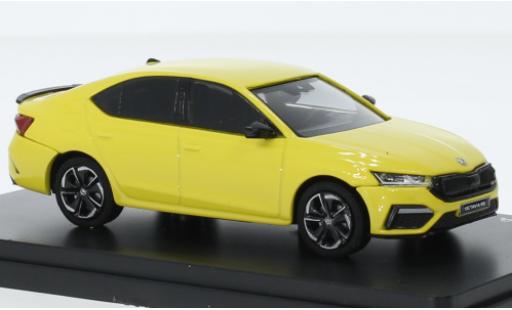 Modellautos Skoda Octavia 1/43 Abrex IV RS jaune 2020 Skoda Octavia 1/43 Abrex IV RS jaune 2020 modellautos