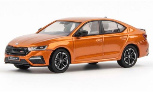 Modellautos Skoda Octavia 1/43 Abrex IV RS metallise orange 2020 Skoda Octavia 1/43 Abrex IV RS metallise orange 2020 modellautos