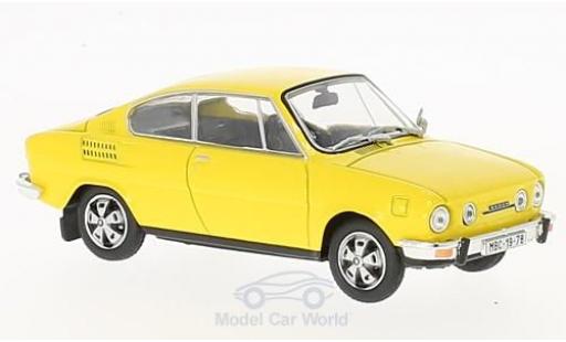 Skoda 110 1/43 Abrex R gelb modellautos
