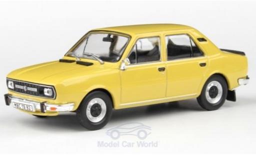 Skoda 120 1/43 Abrex L gelb 1982 modellautos