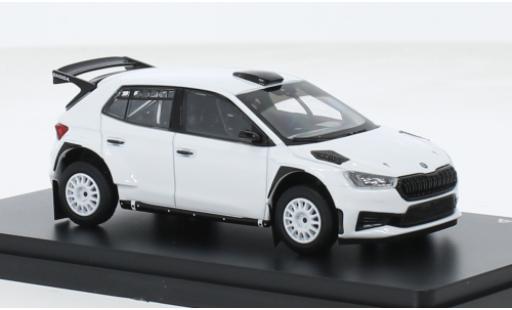 Skoda Fabia 1/43 Abrex IV RS Rallye2 weiss 2022 1:43 modellautos
