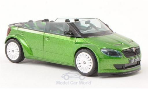 Modellautos Skoda Fabia 1/43 Abrex RS2000 Concept Car mit weissen Felgen mettalic grün Skoda Fabia 1/43 Abrex RS2000 Concept Car mit weissen Felgen mettalic grün modellautos