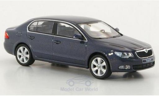 Skoda Superb 1/43 Abrex II blau modellautos