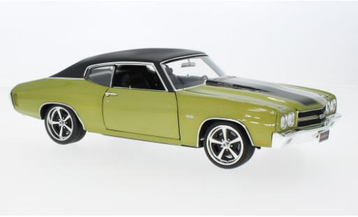 Modellautos Chevrolet Chevelle 1/18 ACME SS Restomod metallise la chaux/noire 1970 Chevrolet Chevelle 1/18 ACME SS Restomod metallise la chaux/noire 1970 modellautos