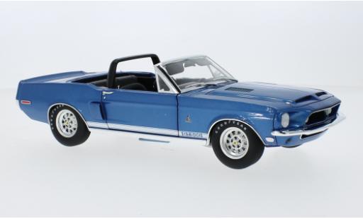Shelby GT 500 1/18 ACME Ford Mustang Cabriolet metallise bleu 1968 modellautos