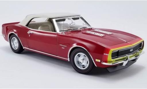 Chevrolet Camaro 1/18 ACME SS Cabrio Unicorn D88 Stripe Option mettalic rot/Dekor 1968 avec détachable Softtop modellautos