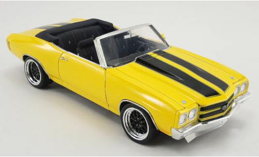 Modellautos Chevrolet Chevelle 1/18 ACME Super Sport Cabrio Restomod gelb/schwarz 1970 Chevrolet Chevelle 1/18 ACME Super Sport Cabrio Restomod gelb/schwarz 1970 modellautos