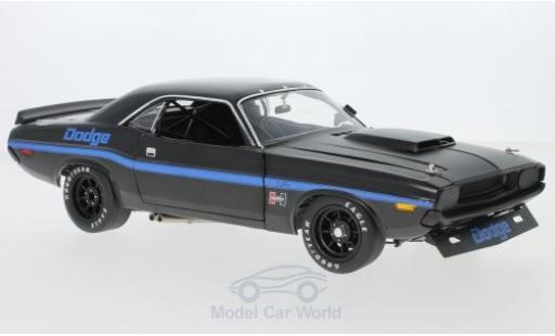 Dodge Challenger 1/18 ACME Trans Am Street Version schwarz/blau 1970 modellautos