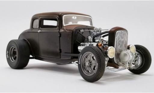 Ford Deluxe 1/18 ACME Coupe Rat Rod matt-schwarz/braun 1932 Pork Chops 190 Proof modellautos