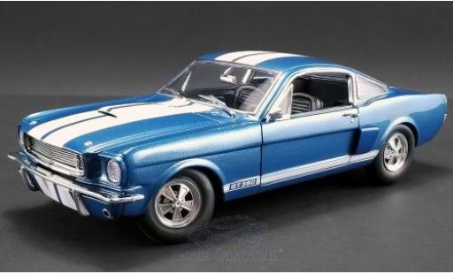 Ford Mustang 1/18 ACME Shelby GT350 Supercharged mettalic blau/weiss 1966 modellautos
