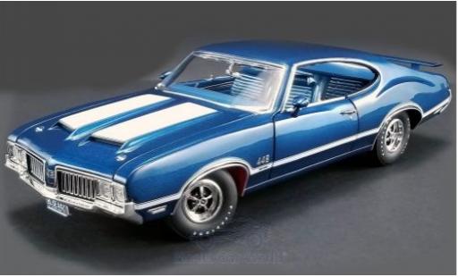 Oldsmobile 442 1/18 ACME W-30 mettalic blau/weiss 1970 modellautos