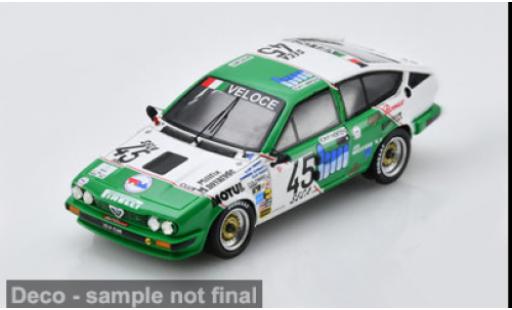 Alfa Romeo GT 1/43 Spark V 6 gr&Atilde;&frac14;n/weiss 24h Spa 1985 #45 D. Schwartz/A. Thibaut 1:43 modellautos
