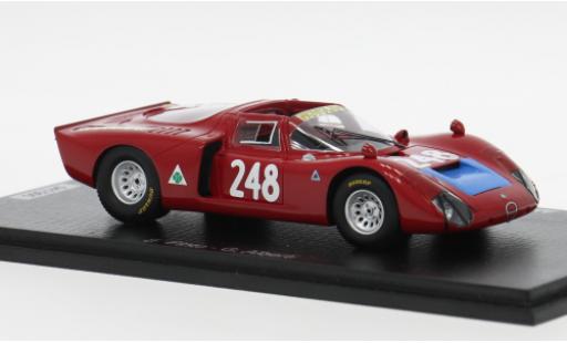 Alfa Romeo T33 1/43 Spark /2 Targa Florio 1969 #1969 E.Pinto/G.Alberti 1:43 modellautos