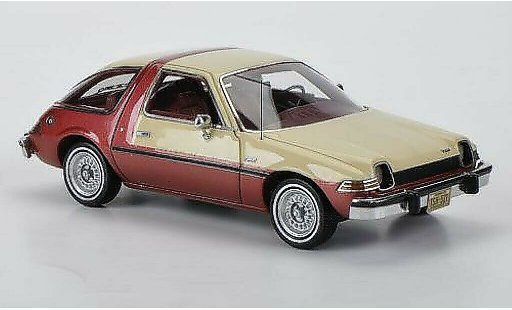 AMC Pacer berline 1/43 Neo beige/rot 1975 modellautos