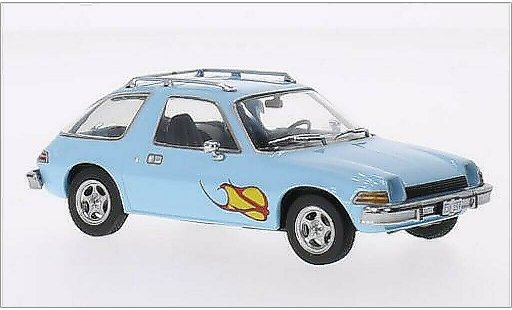 AMC Pacer berline 1/43 Greenlight blau/Dekor 1977 modellautos