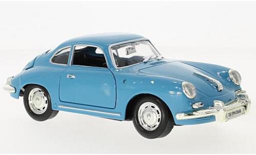 Porsche 356 1/24 Motormax B blau modellautos