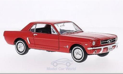 Modellautos Ford Mustang 1/24 Welly Coupe rot 1964 Ford Mustang 1/24 Welly Coupe rot 1964 modellautos