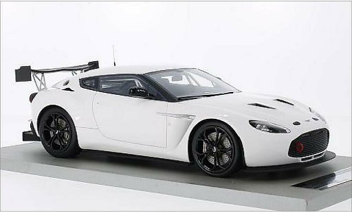 Aston Martin V12 Zagato coupe 1/18 Tecnomodel Zagato Race Presseversion weiss modellautos