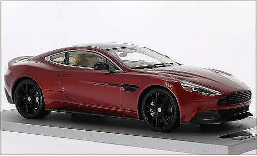 Aston Martin Vanquish coupe 1/18 Tecnomodel mettalic rot/carbon modellautos